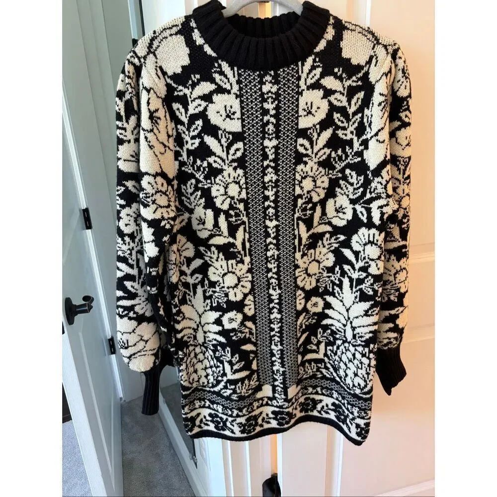 NWT NWT FARM Rio Pineapple Garden Mini Knit Dress, Small $220 - Picture 5 of 11